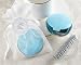 Something Blue Mirror Compact in Elegant Organza Pouch