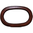 Purse/Tote Handle-Light Brown Oval Wood'