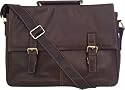 Unicorn Real Leather Brown 16.4" laptop bag Messenger #9L