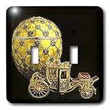 Faberge  Eggs - Picturing Faberge  Egg Coronation - Light Switch Covers - double toggle switch