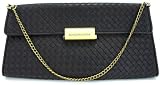 AUTHENTIC BCBGMAXAZRIA LEATHER CLUTCH PURSE - BROWN