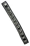Chopper Cross Black Leather Bracelet