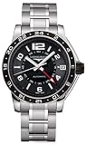 NEW LONGINES SPORT COLLECTION ADMIRAL GMT MENS WATCH L3.668.4.56.6