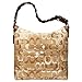 Coach Optic Chelsea Large Hobo Shoulder Bag Tote 10991 Khaki Gold