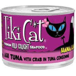 Tiki Cat Hana Luau - Ahi Tuna with Crab In Tuna Consomme (8 6oz cans) by Tiki Cat