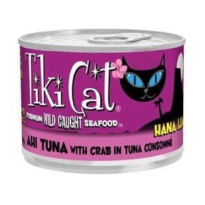 Tiki Cat Hana Luau - Ahi Tuna with Crab In Tuna Consomme (8 6oz cans)