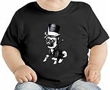 Pug Fred Astaire オーガニックベビーTシャツ 12 - 18 Months