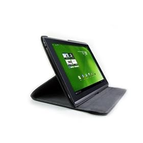 Etui DURAGADGET Luxe Noir avec Port de Maintien rotatif 360� pour tablette Acer Iconia Tab A500