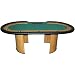 Trademark Professional Texas Holdem Poker Table With Dealer Position (Green)