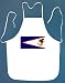 American Samoa Flag BBQ Barbeque Apron with 2 Pockets White