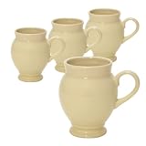 Chantal Set of 4 14-Ounce Eva Ziesel Mugs, Light Vanilla