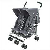 41AzGeWw%2BHL. SL160  Maclaren Twin Triumph Stroller, Charcoal/Silver