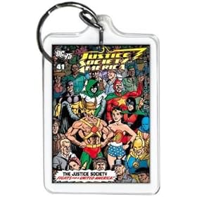  DC Comics Justice Society America #41 Lucite Keychain 65764KR