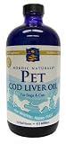 Pet Cod Liver Oil for Dogs & Cats by Nordic Naturals - 16 Fluid Ounces