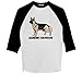 German Shepherd - Raglan 3/4 Sleeve T-Shirt