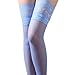 Coromose® Sexy Womens Lace Top Thigh High Stockings (Blue)