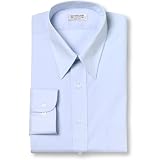 Arrow Wrinkle Free Broadcloth Solid Dress Shirt - Point Collar