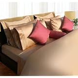 500 Thread Count Egyptian Cotton Sateen Extra Deep Pocket 6-Piece Sheet Set King Gold by LinensBargains