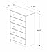 100% Solid Wood 5-Drawer Chest by Palace Imports, Mahogany Color, 32