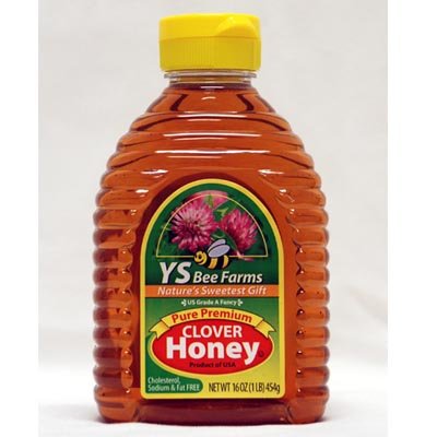 YS Royal Jelly/Honey Bee - Clover Honey, 16 Ounce