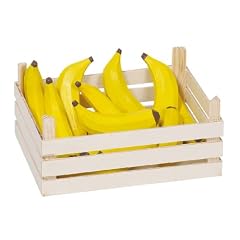 Bananen 12er Set aus Holz inklusive Holzkiste