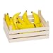 Bananen 12er Set aus Holz inklusive Holzkiste