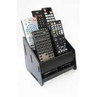 Remote Control Organizer Caddy - Black Plastic