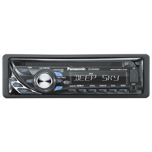Panasonic Car Audio CQRX400U 50Wx4 MP3/WMA/AAC Head Unit (Bluetooth, Satelite & iPod Ready) under The Car toys Store