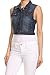 WHITE APPAREL Women's Denim Vest (Basic, Destroyed, Cropped - Various)