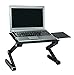 MI-7211 Mount-It! Premium Portable, Adjustable Laptop/Notebook Tray with Built-In Dual Cooling Fan and a Removable Mouse Tray.
