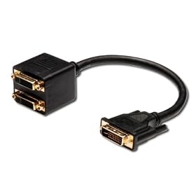 DVI Y-SPLITTER CABLE BLAC - Kabel