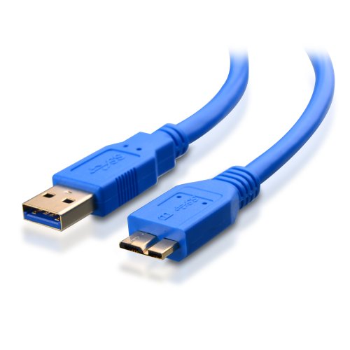 Cable Matters SuperSpeed USB 3.0 Type A to Micro-B Cable in Blue 3 Feet On Sale