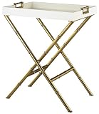 Jonathan Adler Meurice Antique Brass Butler Tray Table
