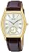 Seiko Men's Leather Strap Dress Watch SRK008