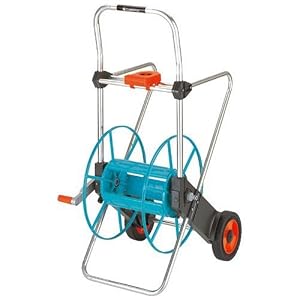 Gardena 2674 262-Foot Wheeled Metal Garden Hose Reel With Hose Guide by 