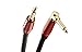 Monster Acoustic Instrument Cable (12 feet/3.65 Meters) - Angled to Straight 1/4” Plugs