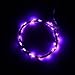 BINZET Soft Wire LED Light String 3m 30 LED Bulbs Starry Starry Light Indoor String Light Outdoor String Lights 3 AA Batteries Operated LED Fairy Light - Purple