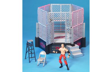 Childrens Toyshop  Toys : TNA Lockdown Six-Sides of Steel Ring with Exclusive Christain Cage