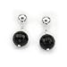 Barse Sterling Silver Faceted Onyx Post Earrings