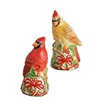 Lenox Winter Greetings Carved Figural Salt & Peppers