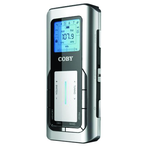 New-COBY CX90SVR DIGITAL POCKET AM/FM RADIO (SILVER) - CBYCX90S