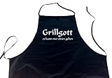 Zoom Produkt-Bild: GRILLGOTT - ES KANN NUR EINEN GEBEN; Grillen - Sch&uuml;rze (Latzsch&uuml;rze - Grillen, Kochen, Berufsbekleidung), schwarz