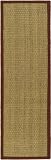 Casual Natural Fiber Seagrass Rug Red 2' 6