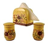 Review ACK  / 3PC SET NAPKIN HOLDER, SALT & PEPPER SHAKERS GARDNE