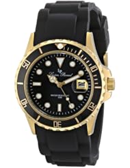 Lucien Piccard Womens LP-12883-YG-01 Vaux Analog Display Japanese Quartz Black Watch