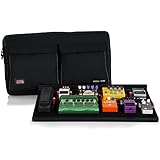 Gator GPTPROPWR Large Plywood 30 x 16 Inches Pedal Tote Pro Pedal Board with Black Nylon Carry Bag and Pocket