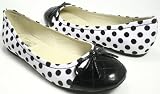 Polka Dots Ballerina Ballet Flat Shoes with Bow Flats