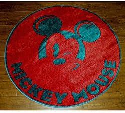 Disney RNES-TSC-012 Mickey Winking Rug - 39"x39"