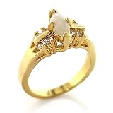 Jewelry - 0.5 CT Clear Genuine Nature Stone Opal Ring