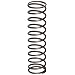 Music Wire Compression Spring, Steel, Inch, 0.12" OD, 0.012" Wire Size (Pack of 10)